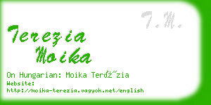 terezia moika business card